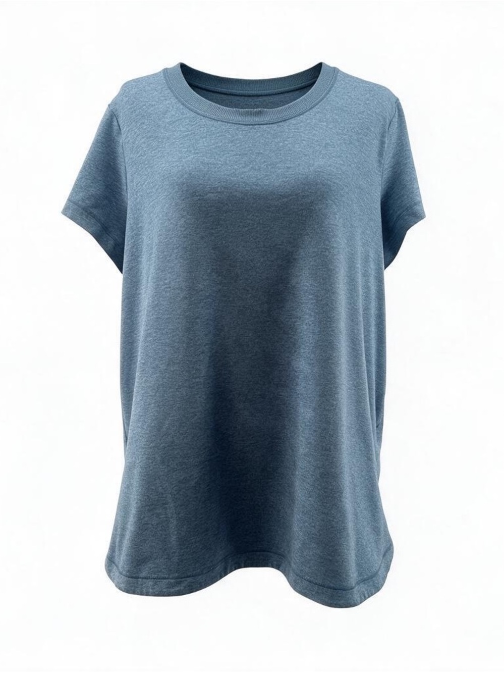 Athleta women’s Easy Crew Tee in Dusty Blue size XL